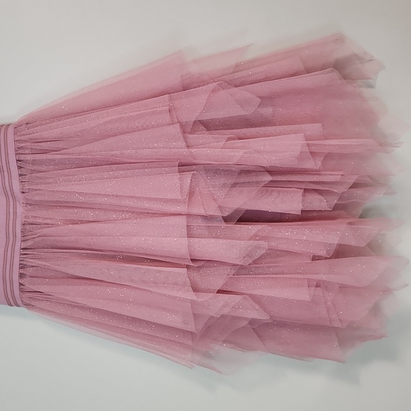 Camilla Girls Dusty Rose Embroidered Tulle Tiered Dress, Size 4 ~ EUC - Picture 4 of 10